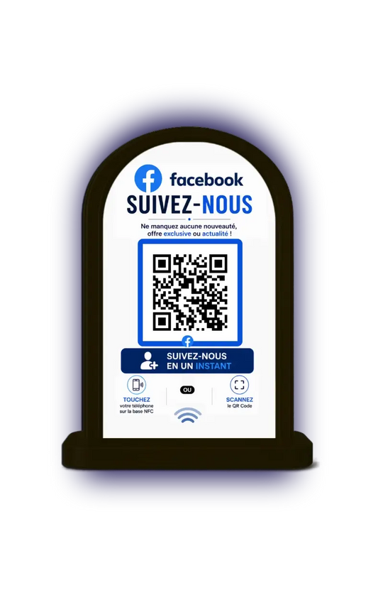 HeroLink Facebook Stand NFC & QR Code