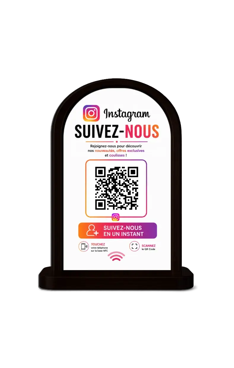 HeroLink Instagram Stand NFC & QR Code