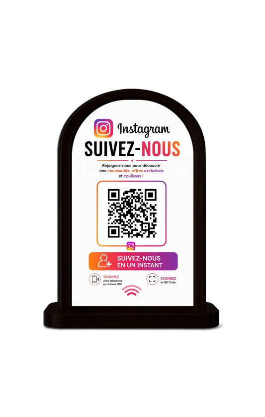 HeroLink Instagram Stand NFC & QR Code